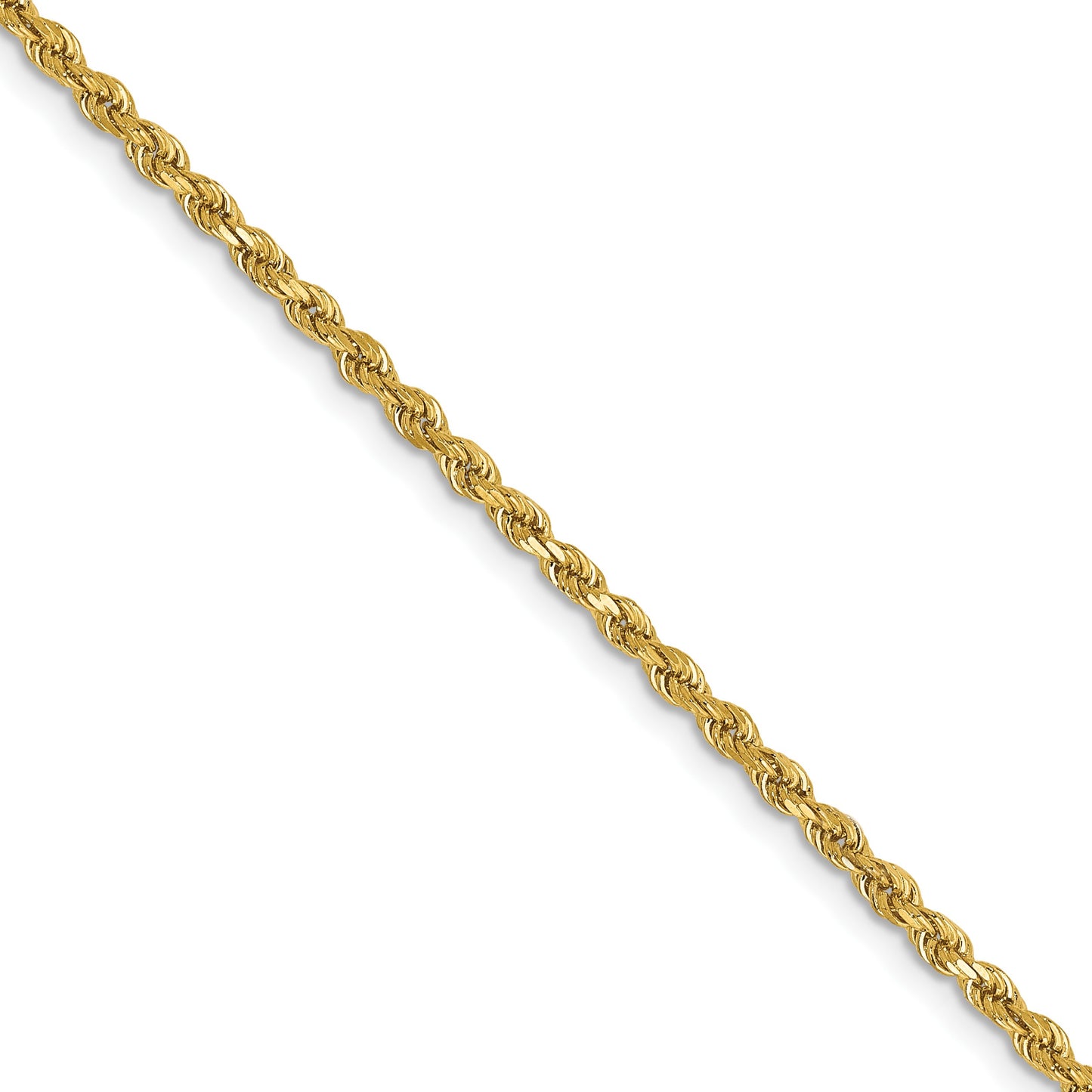 14k 2mm D/C Rope Chain (100 inch Spool)