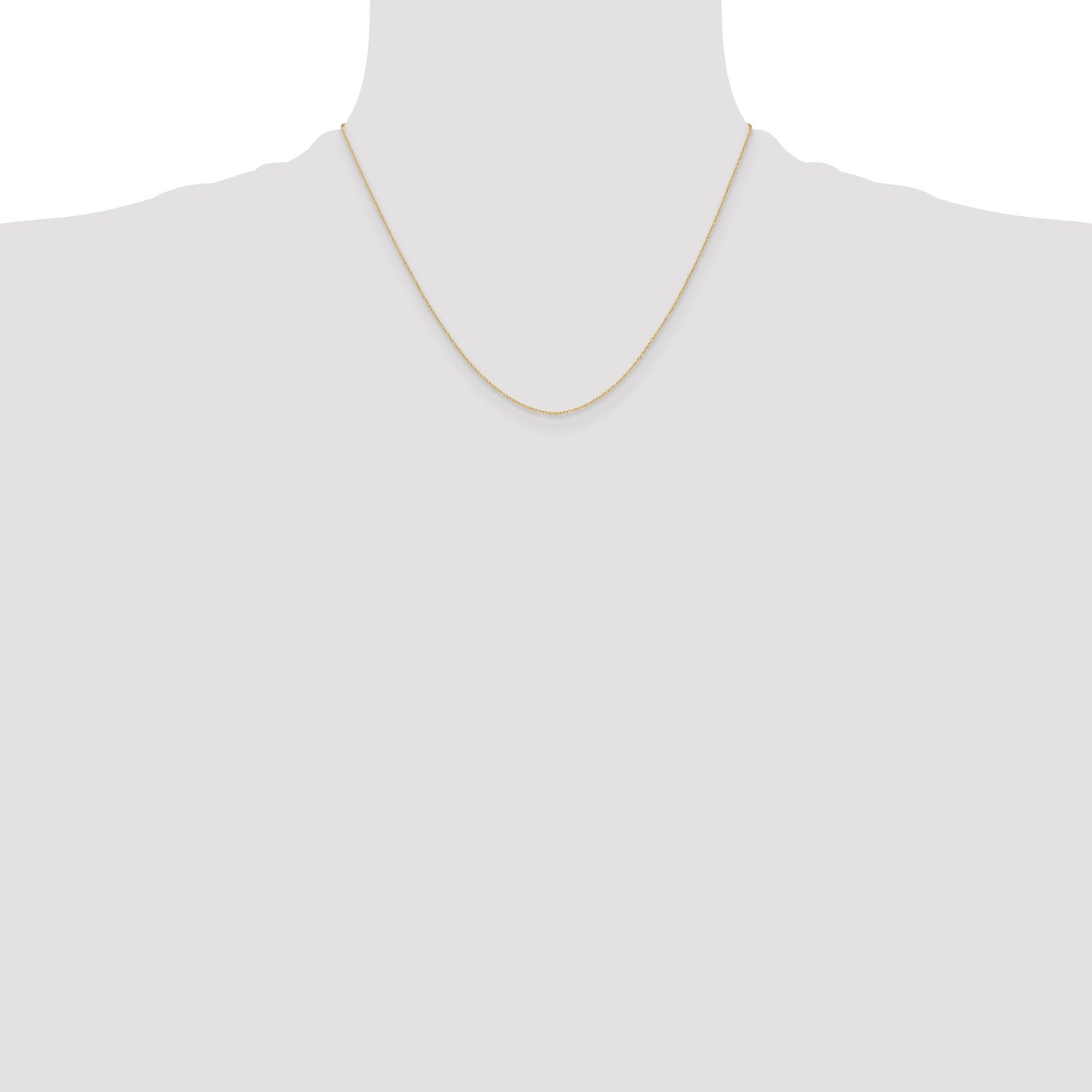 14k .4 mm Carded Cable Rope Chain