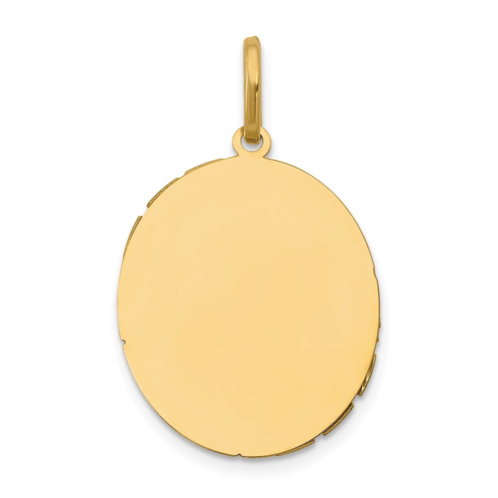 14k Two-tone Gold Our Lady Of Guadalupe Semi-solid Pendant for Women