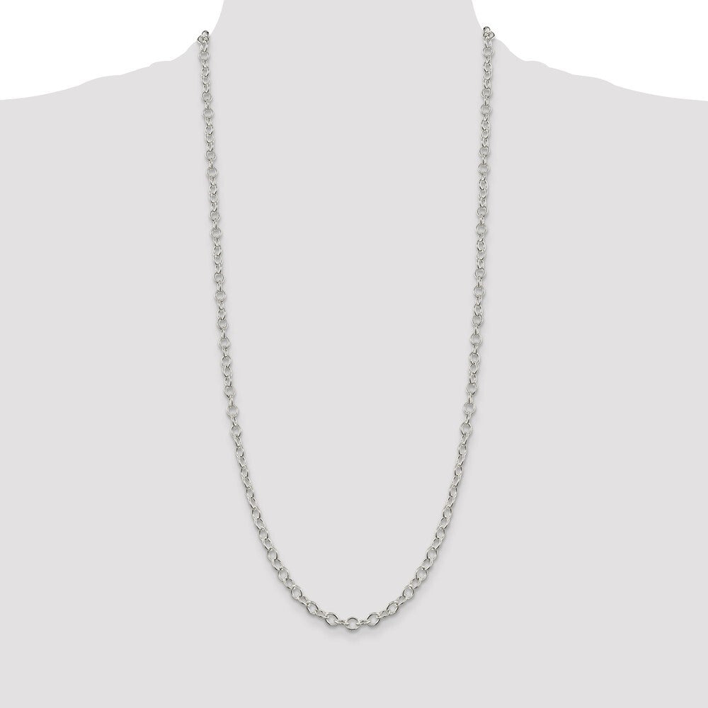 Sterling Silver 5.3mm Oval Cable Chain