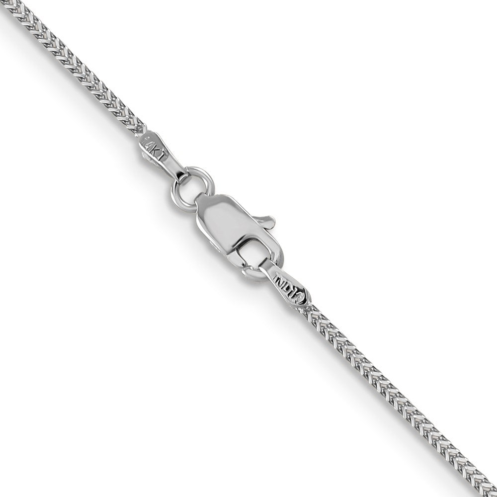 14K White Gold 18 inch .9mm Franco Chain Necklace
