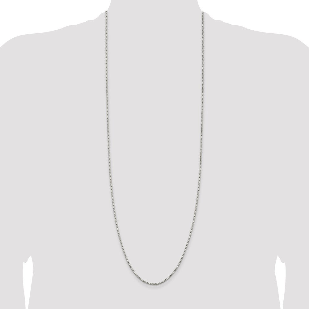 Sterling Silver 1.7mm 8 Sided Diamond-cut Box Chain