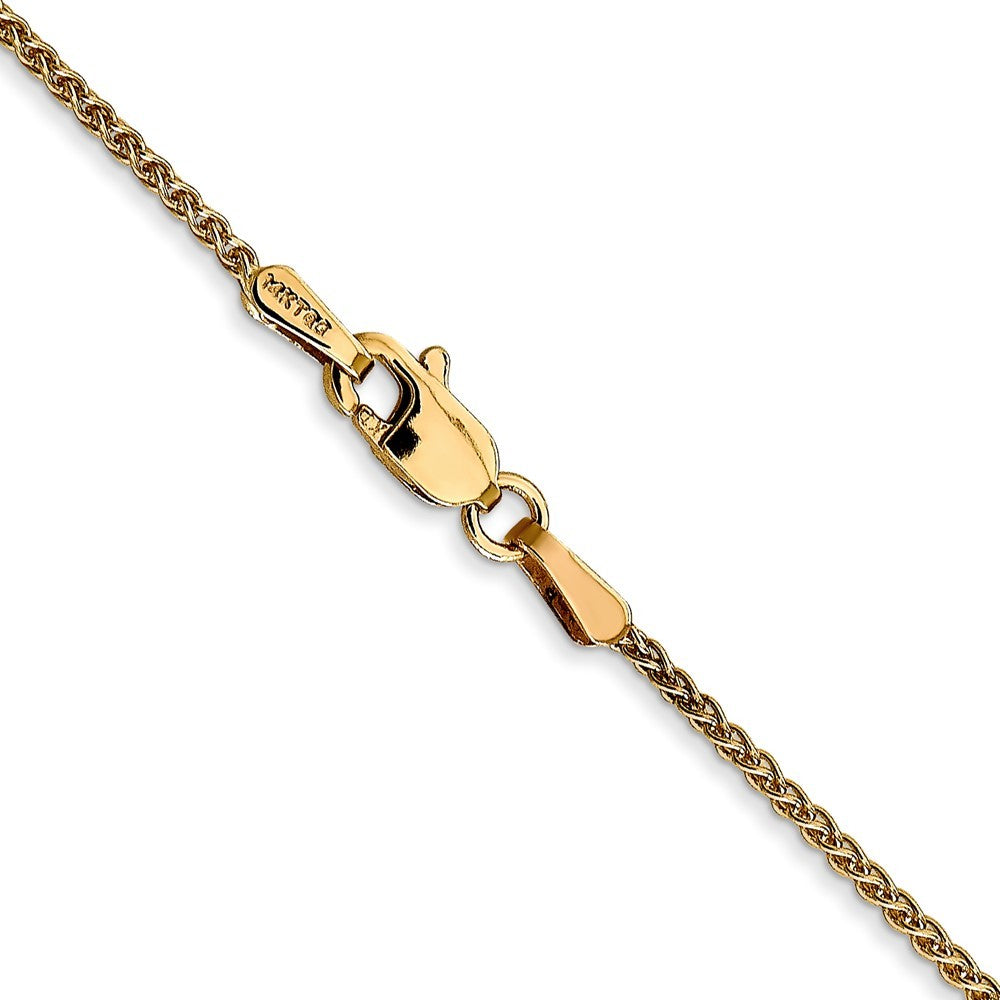 14k Yellow Gold 16 inch 1.25mm Spiga Chain Necklace
