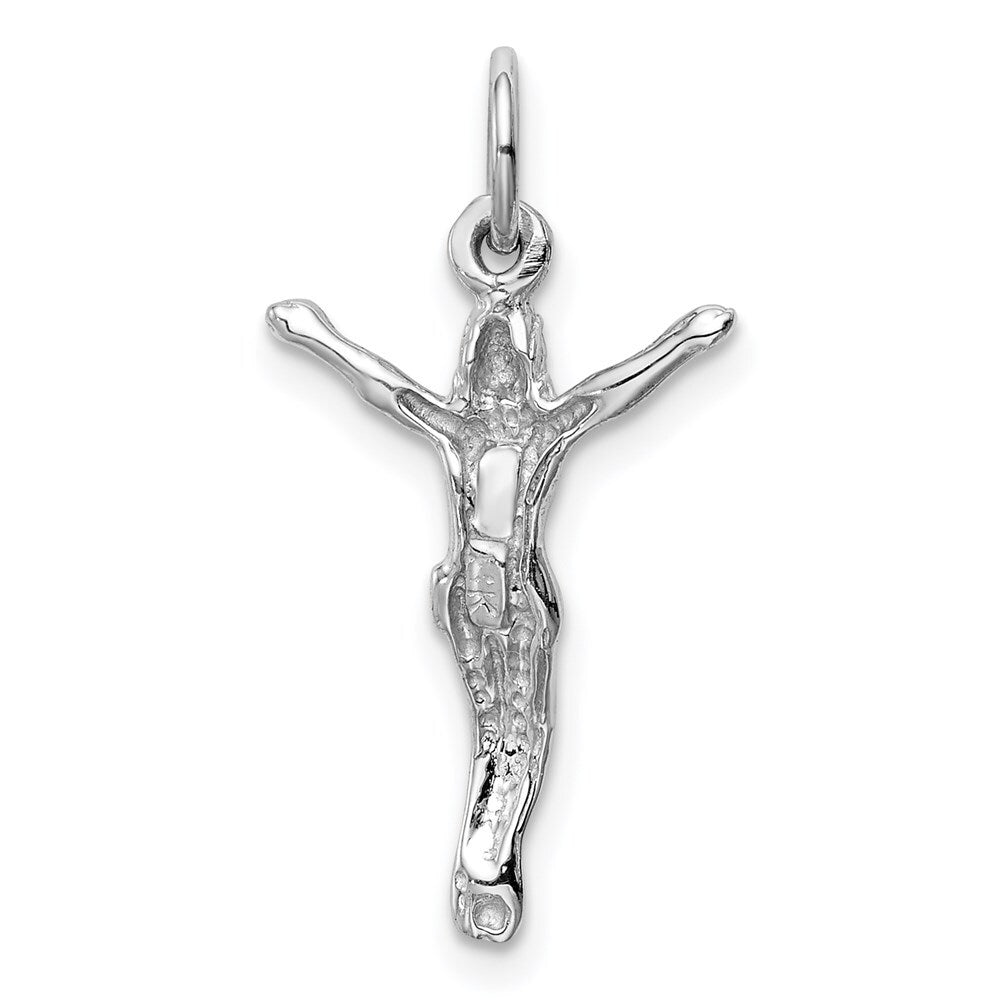 14k White Gold Jesus Charm Pendant for Women