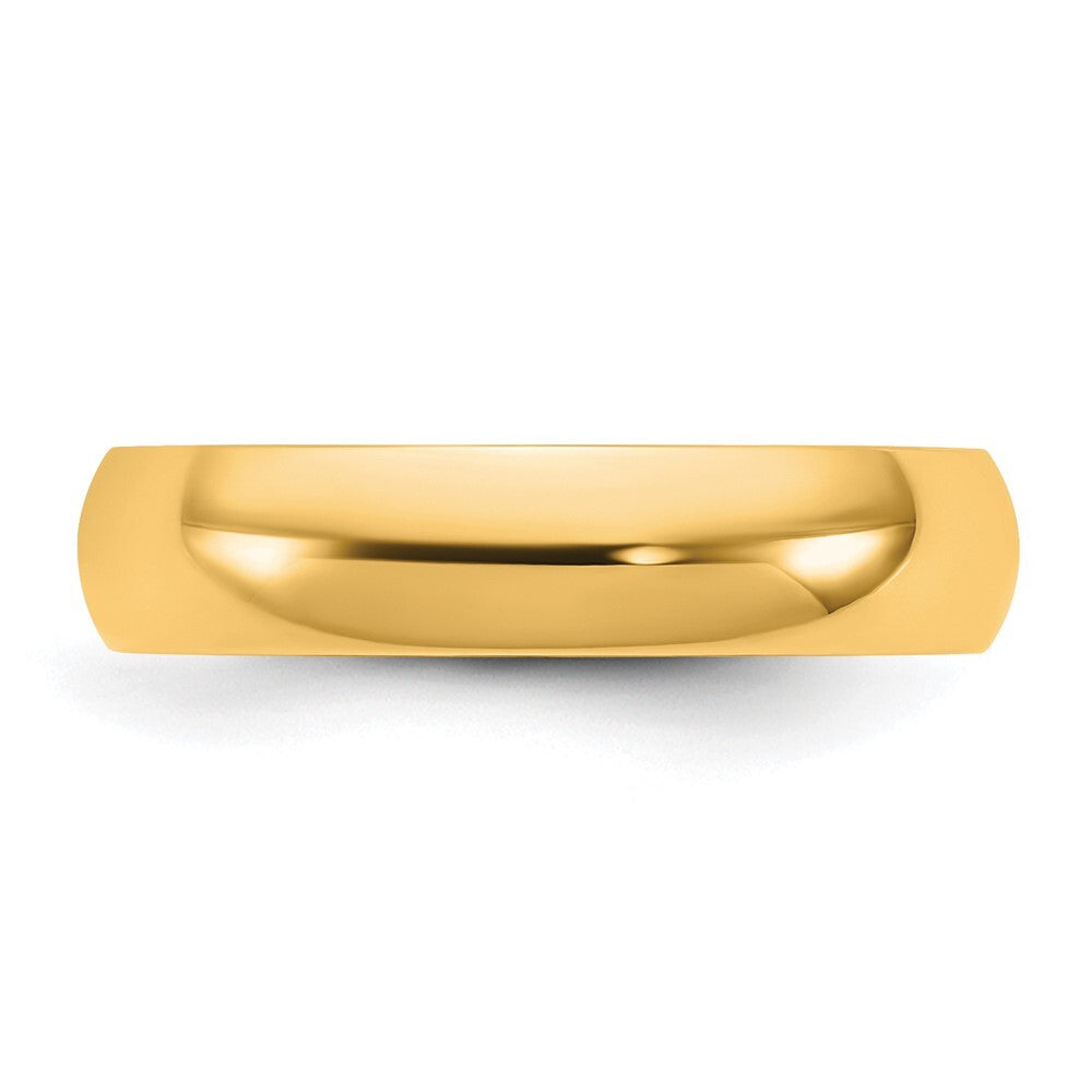14K Yellow Gold 4.5mm LTW Comfort Fit Band Size 6