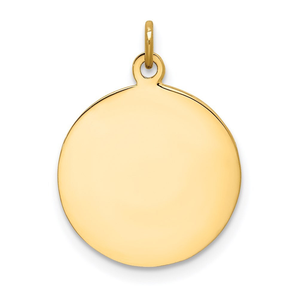 14k Yellow Gold Saint Peter Medal Charm Pendant for Women