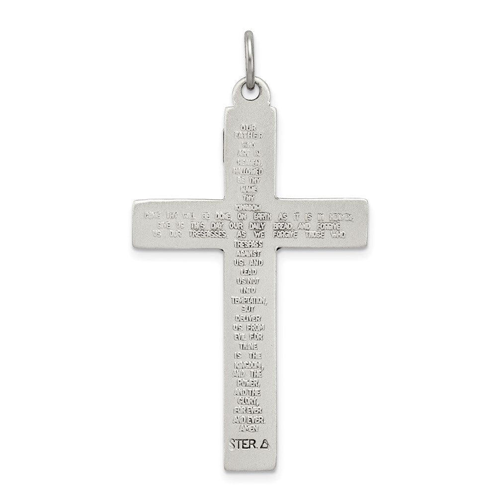 Sterling Silver INRI Crucifix Cross Prayer Pendant