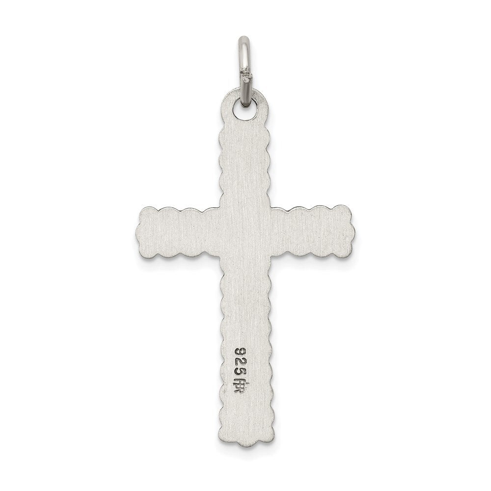 Sterling Silver Antiqued INRI Crucifix Pendant Holiday Gift for Women