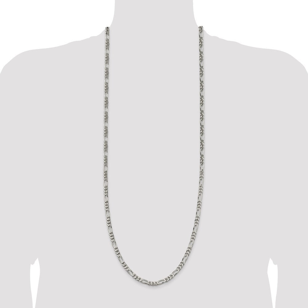 Sterling Silver 5.5mm Figaro Chain