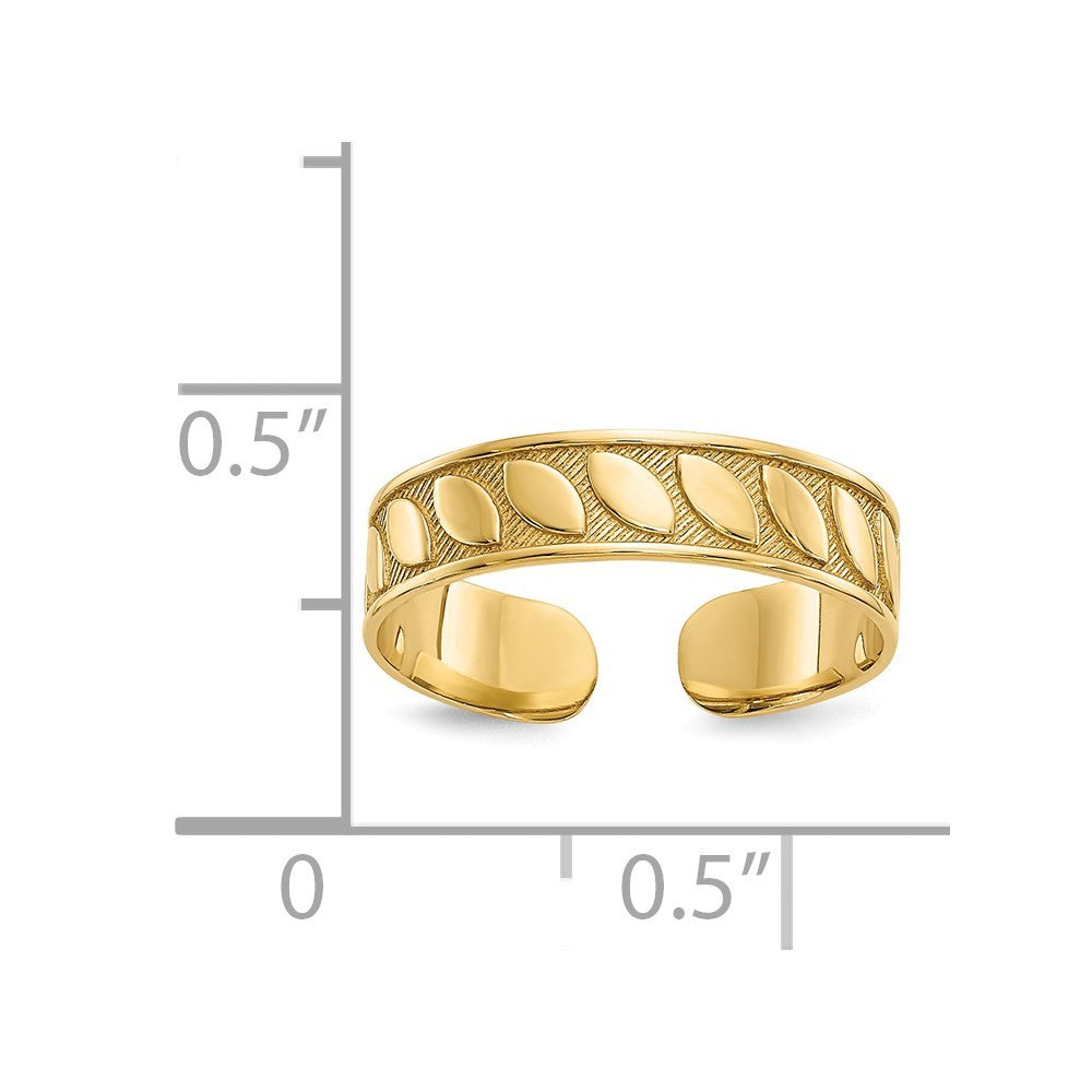 14k Yellow Gold Toe Ring