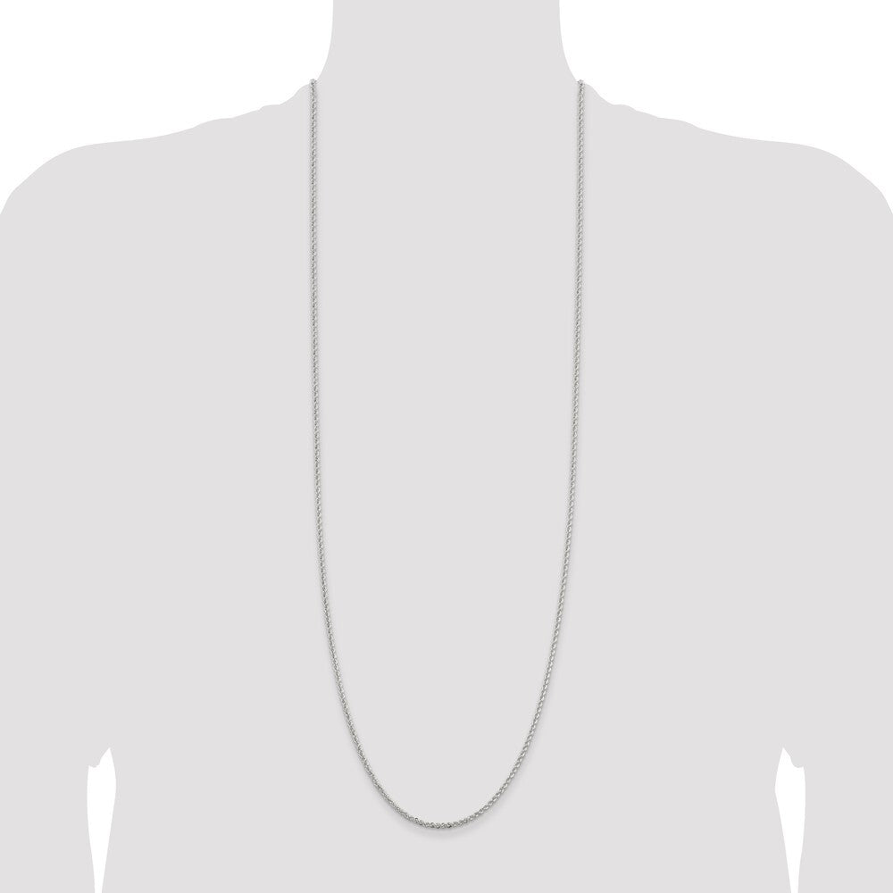 Sterling Silver 2.3mm Solid Rope Chain