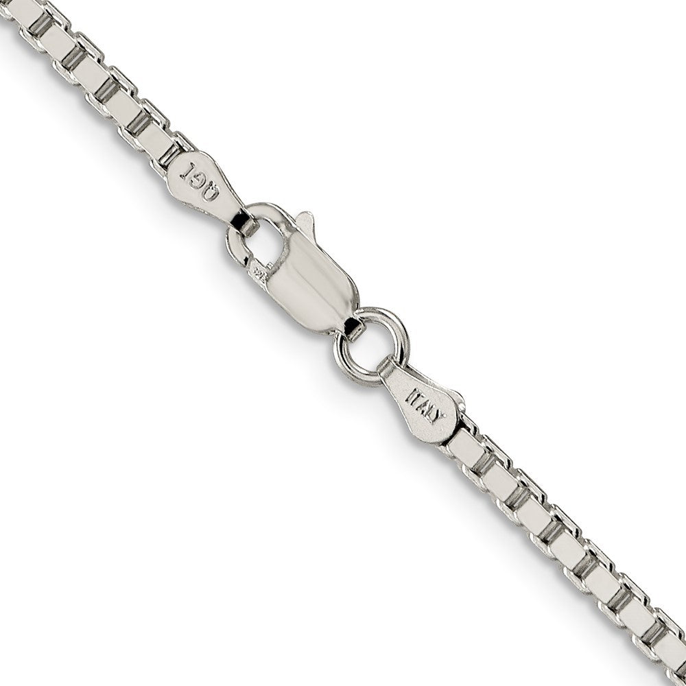 Sterling Silver 2.5mm Box Chain Necklace