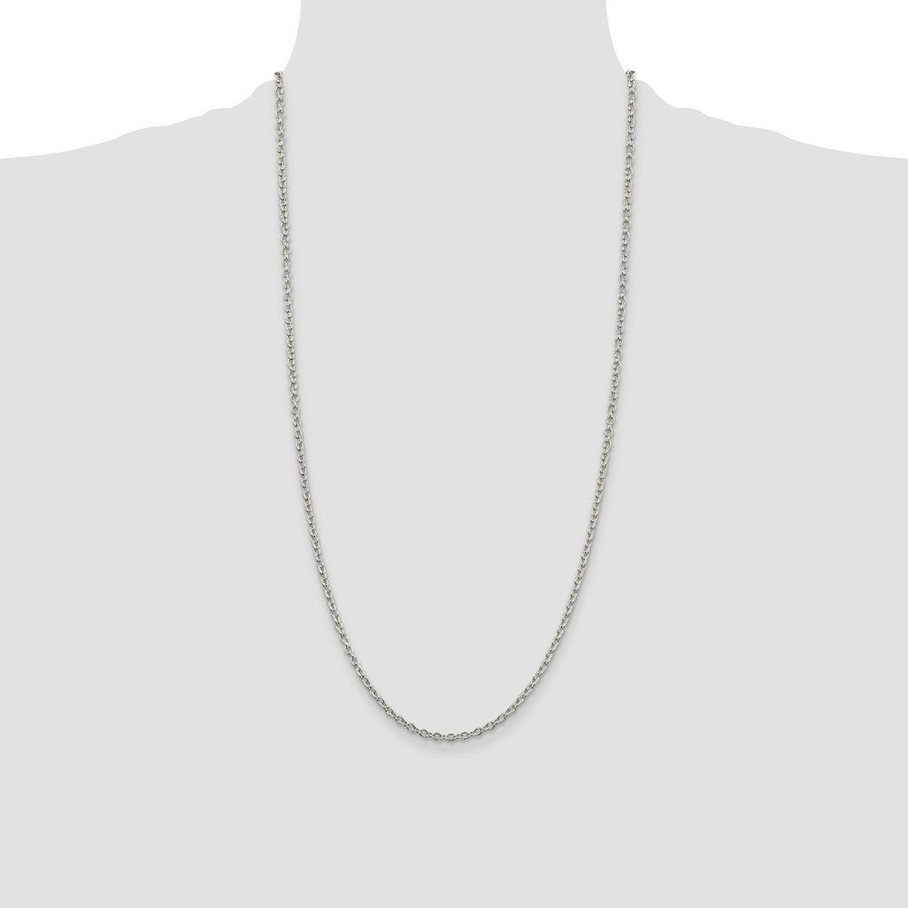 Sterling Silver 2.75mm Cable Chain
