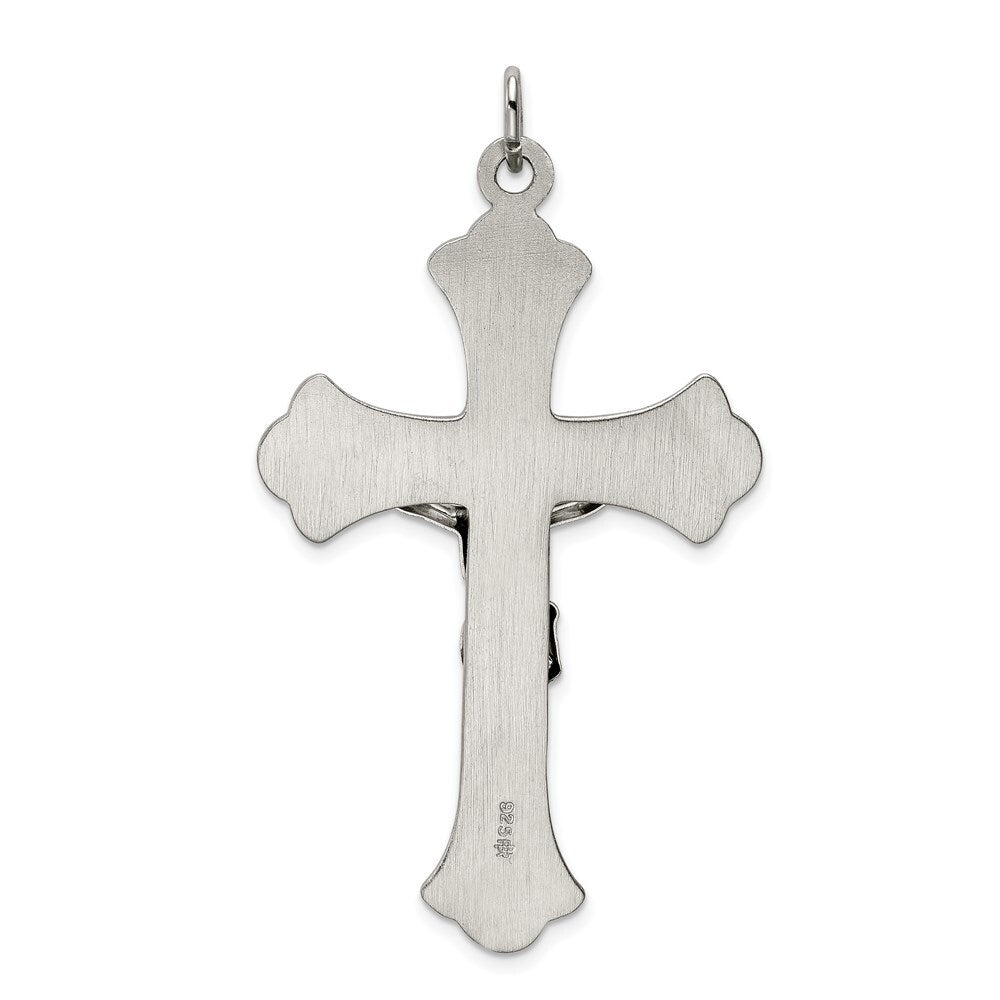 Sterling Silver INRI Crucifix Pendant Holiday Gift for Women