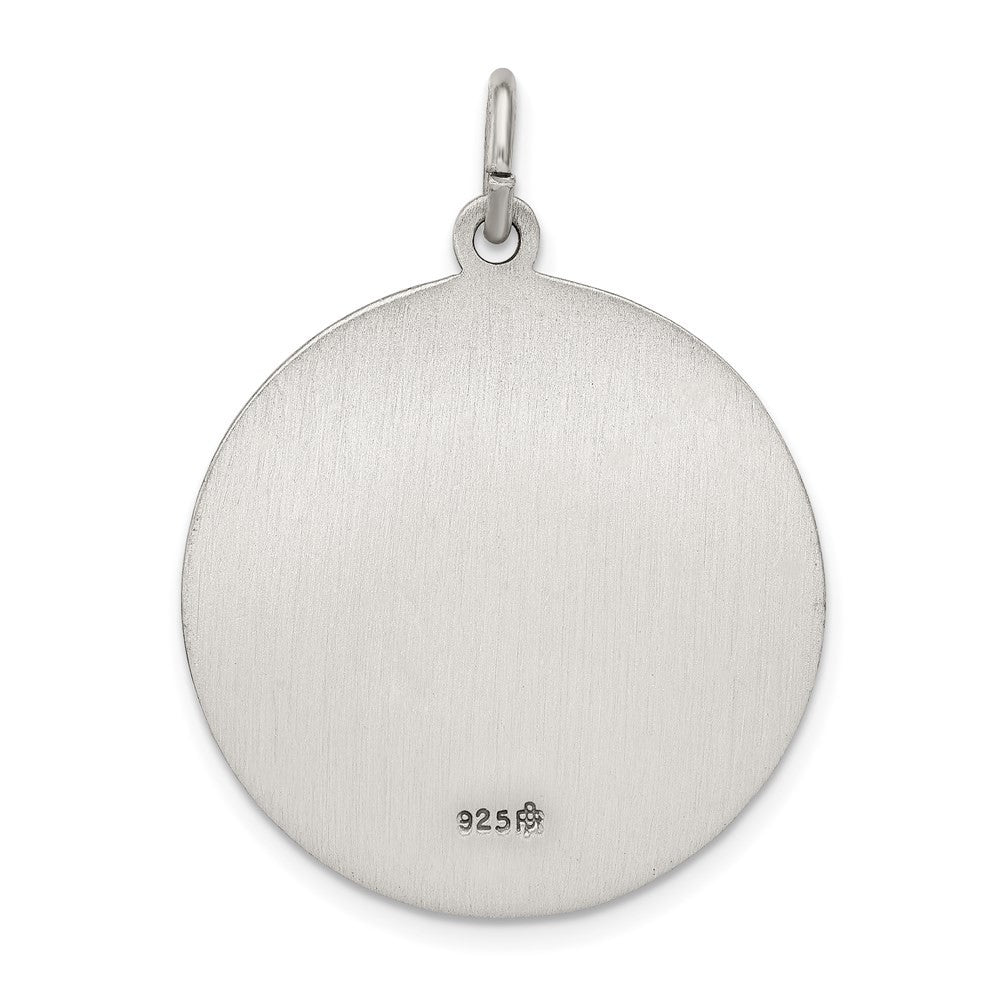Sterling Silver Antiqued Saint Anthony Medal