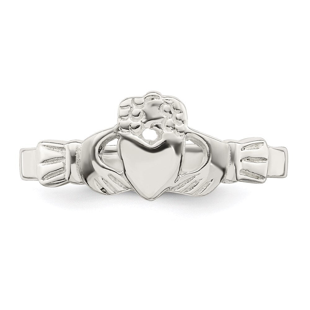 Sterling Silver Claddagh Ring Size 6