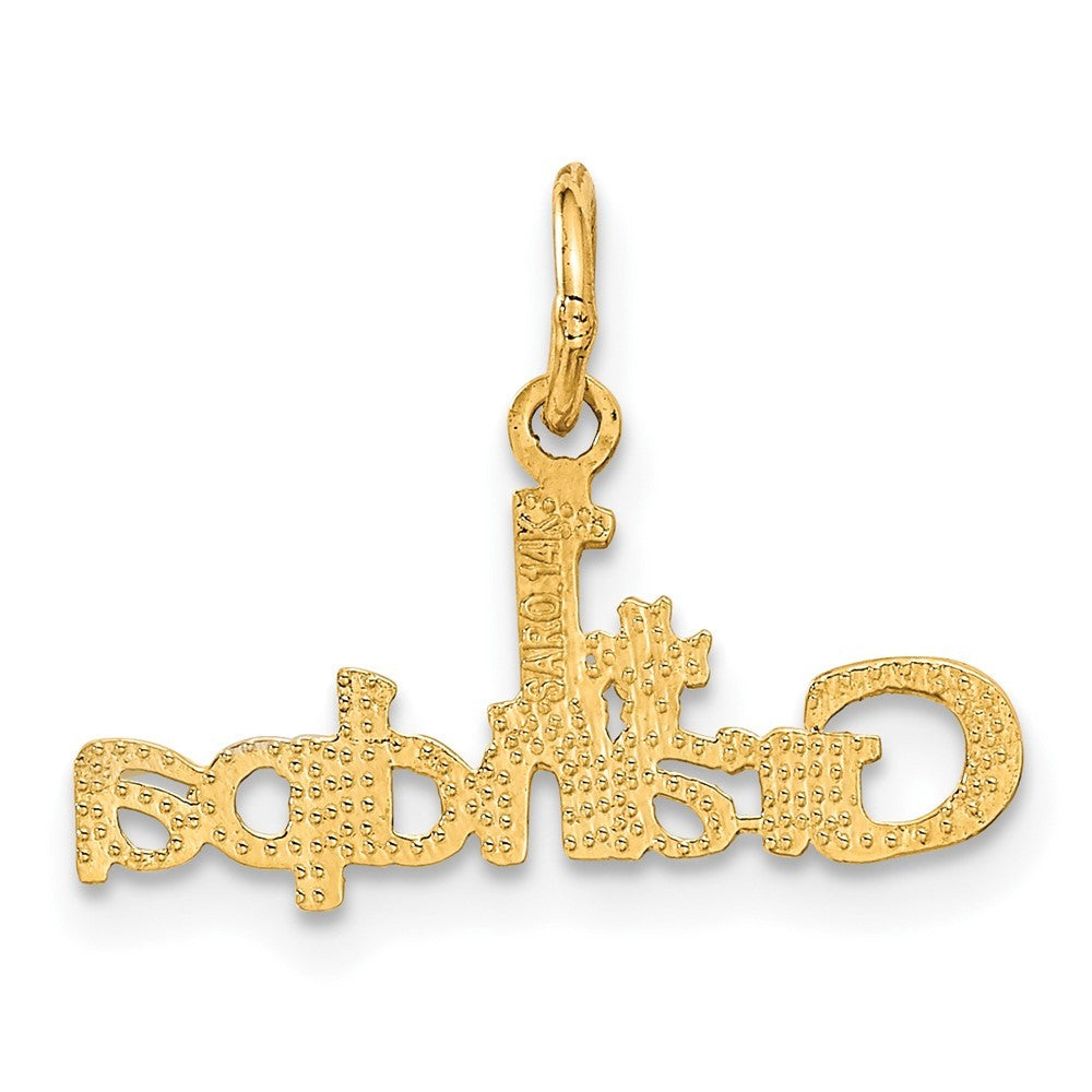 14k Yellow Gold #1 GRANDPA Charm
