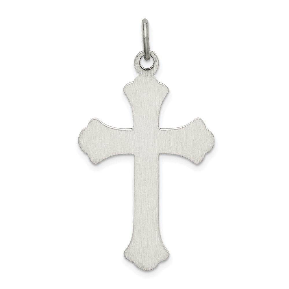 Sterling Silver Antiqued Cross Pendant Holiday Gift for Women