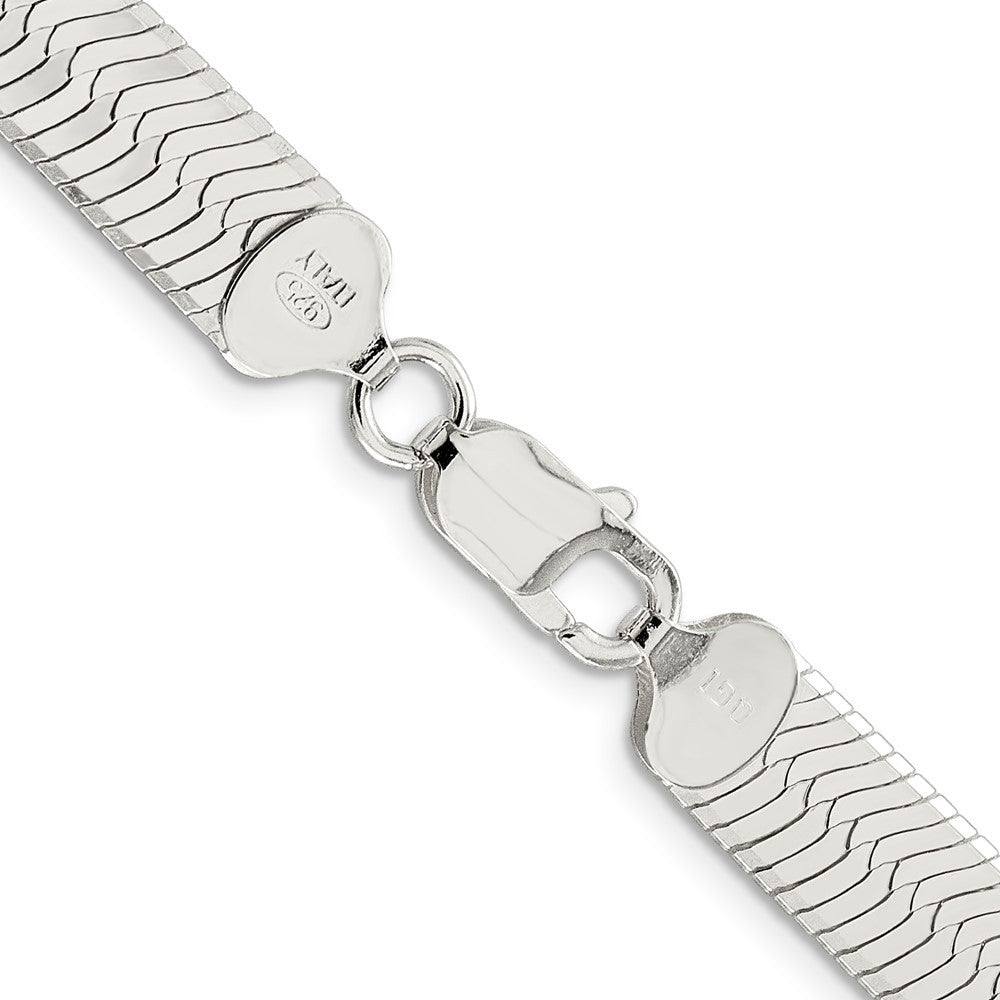 Sterling Silver 8.75mm Magic Herringbone Chain Necklace