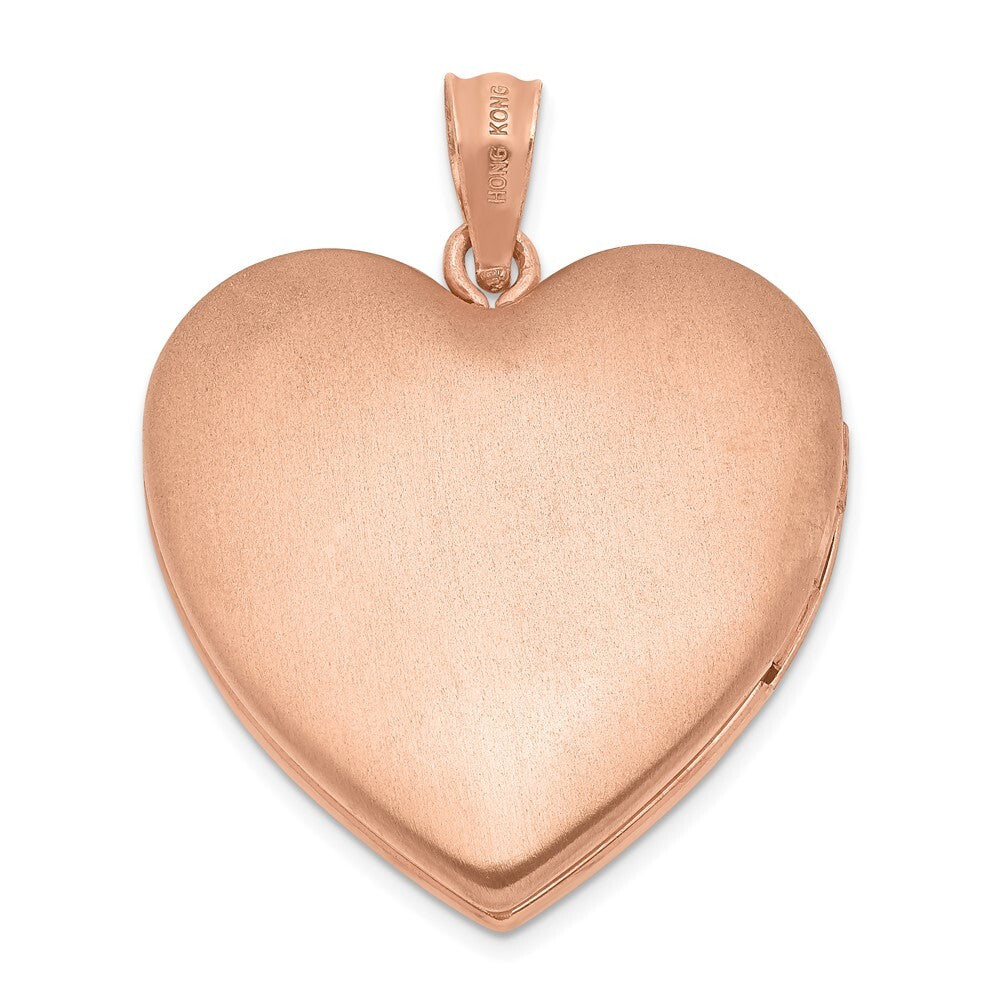Sterling Silver Rose-tone Forever In My Heart Ash Holder Heart Locket