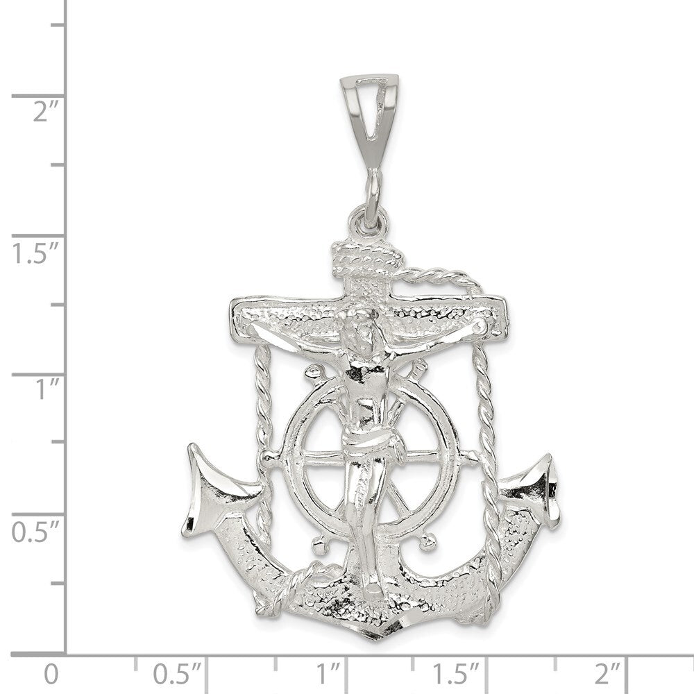 Sterling Silver Mariner Cross Pendant Holiday Gift for Women