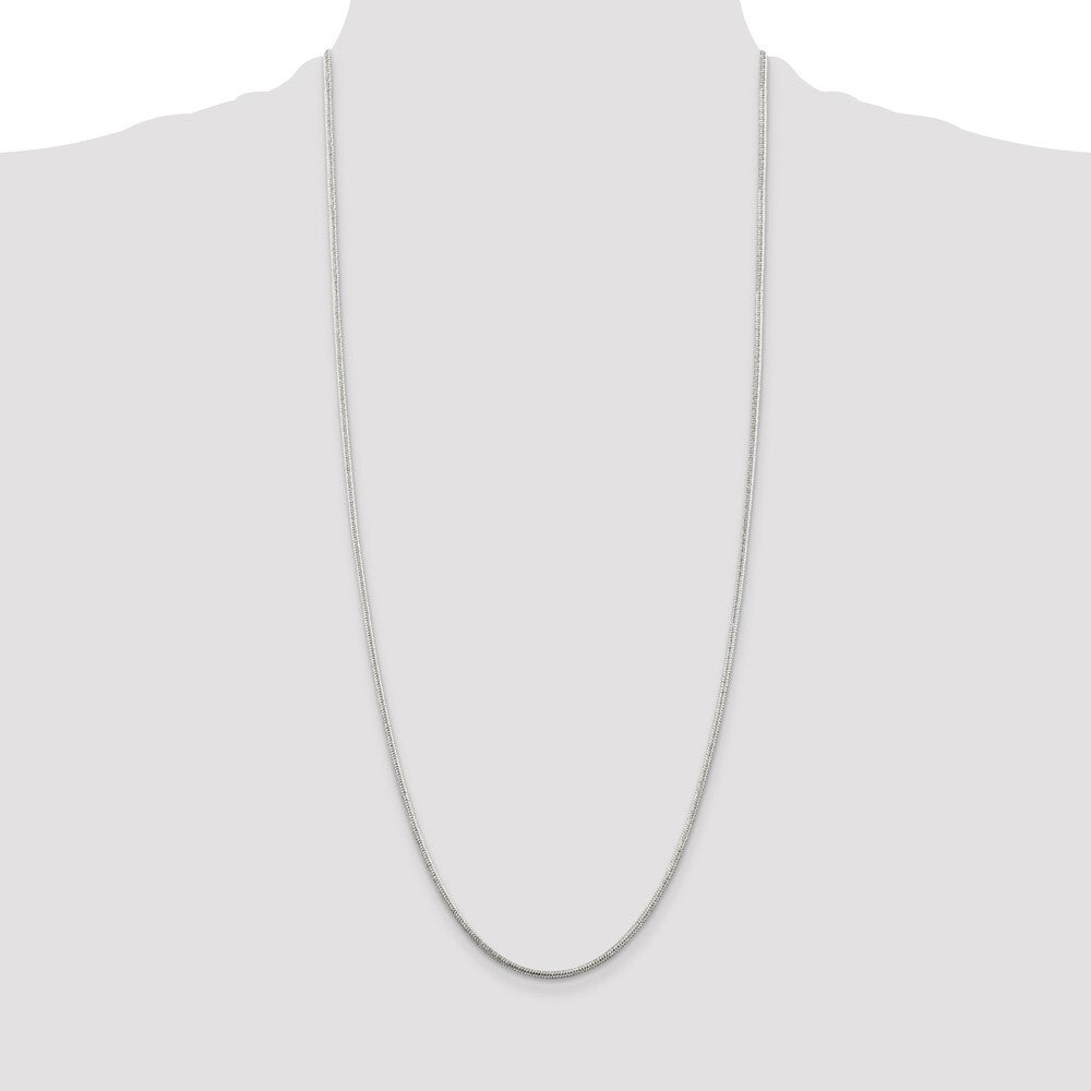 Sterling Silver 1.6mm Round Snake Chain