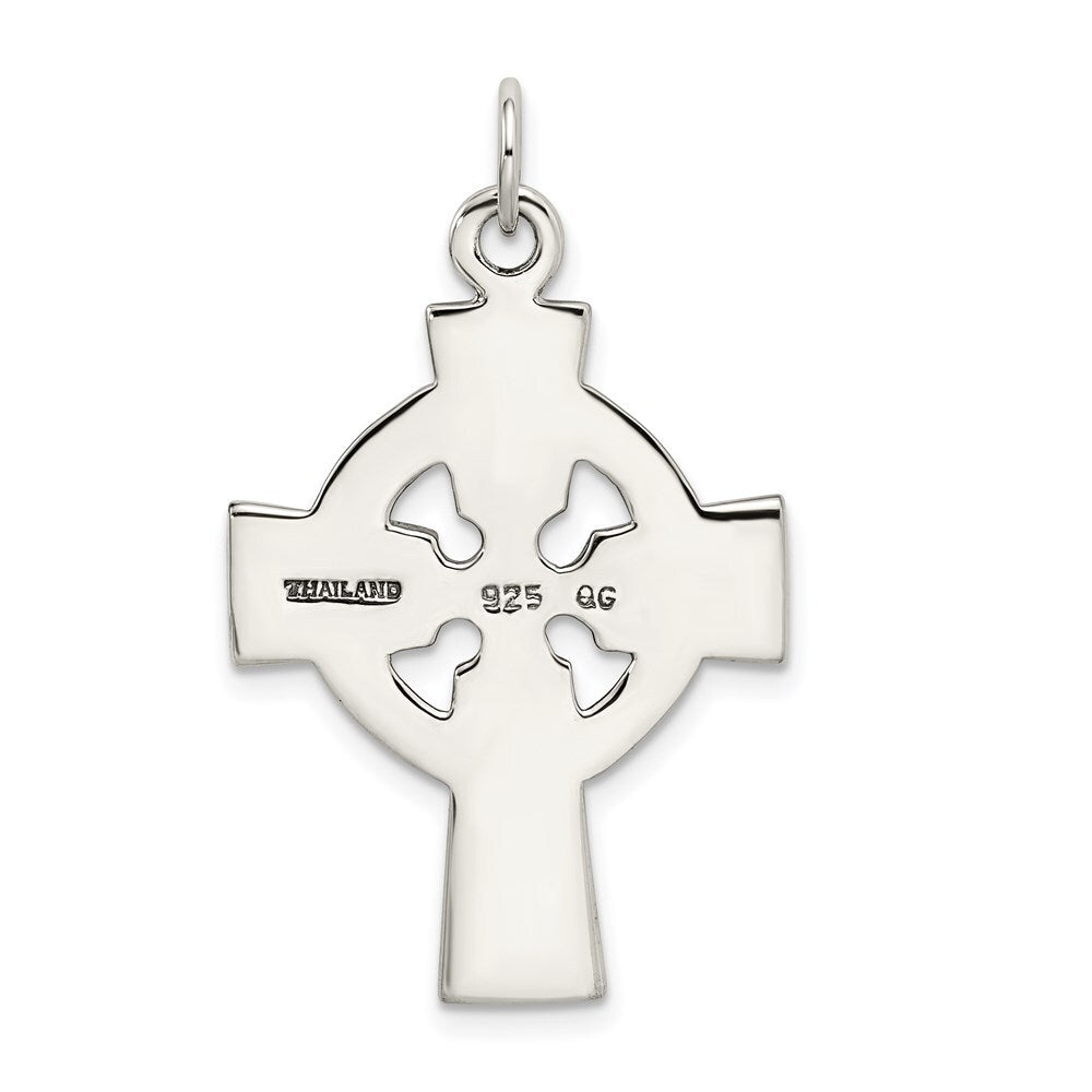 Sterling Silver Antiqued Celtic Cross Charm Holiday Gift for Women