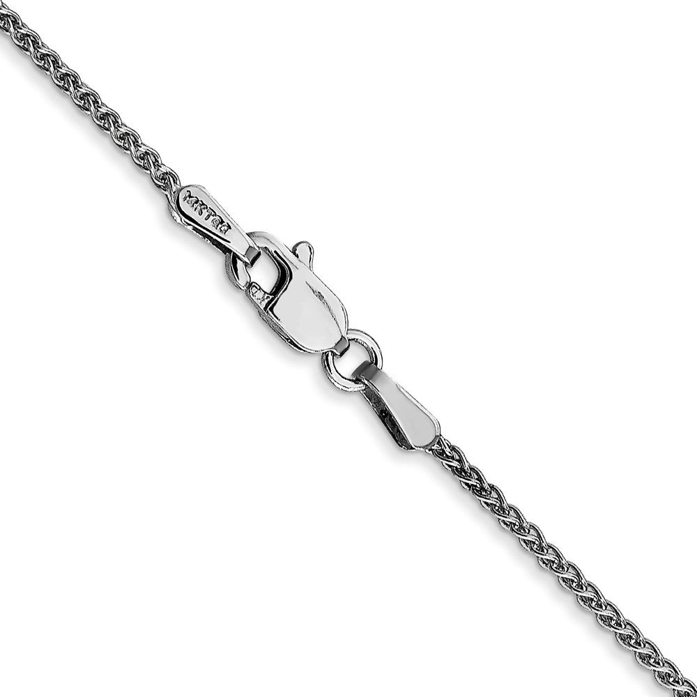 14K White Gold 16 inch 1.25mm Spiga Chain Necklace
