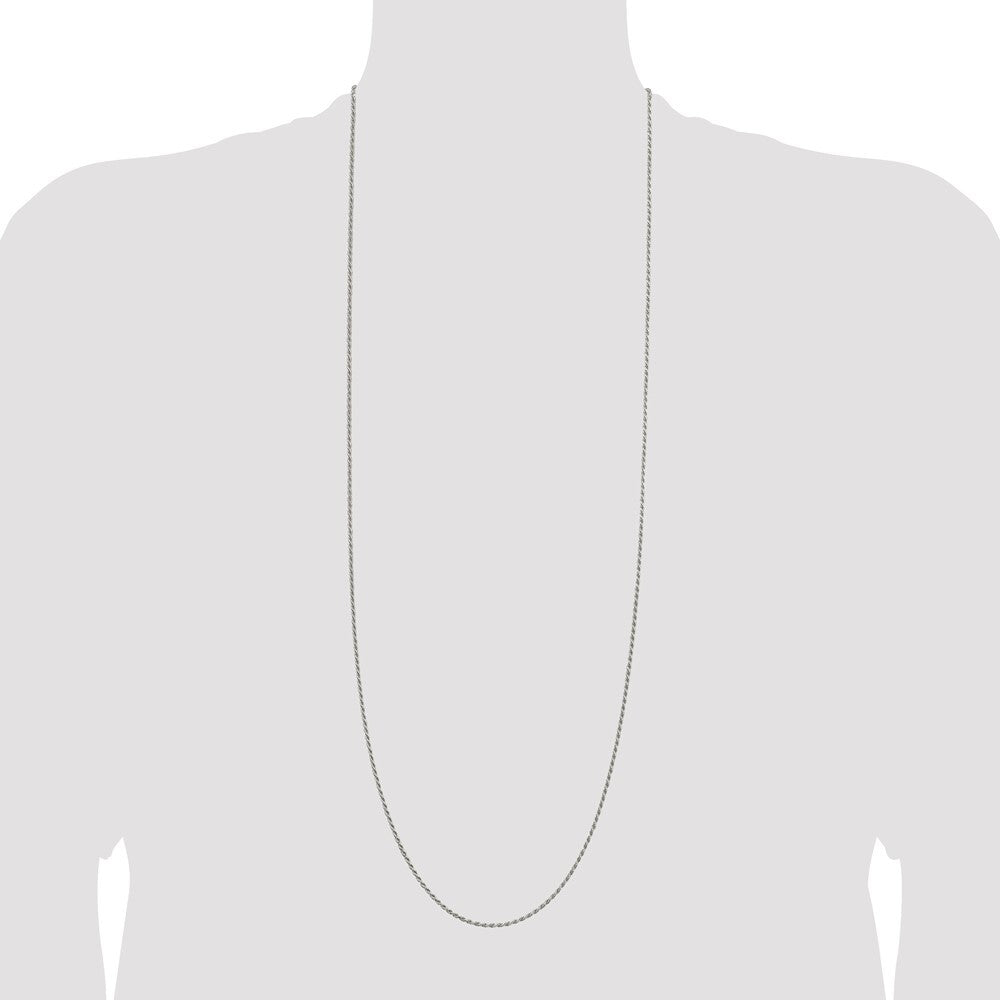 Sterling Silver 1.7mm Diamond-cut Rope Chain