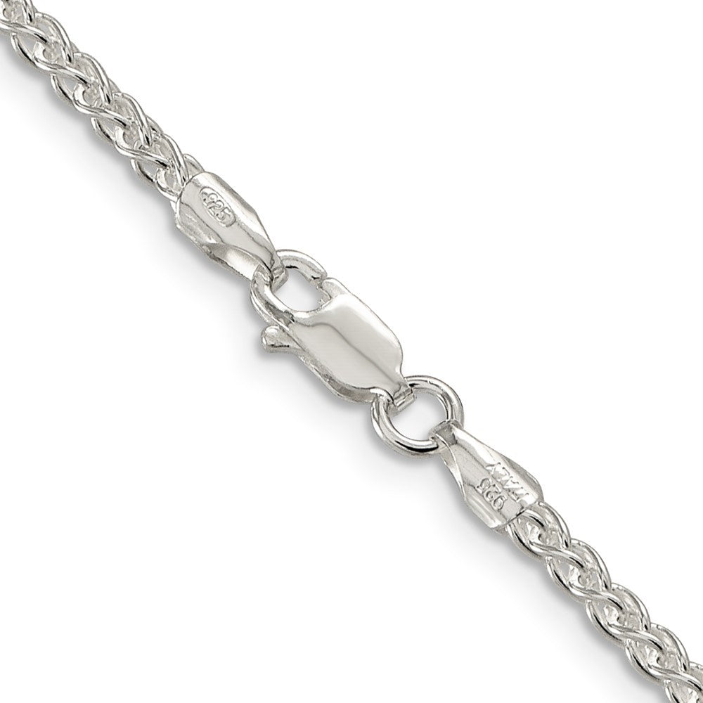 Sterling Silver 2.5mm Round Spiga Chain Necklace