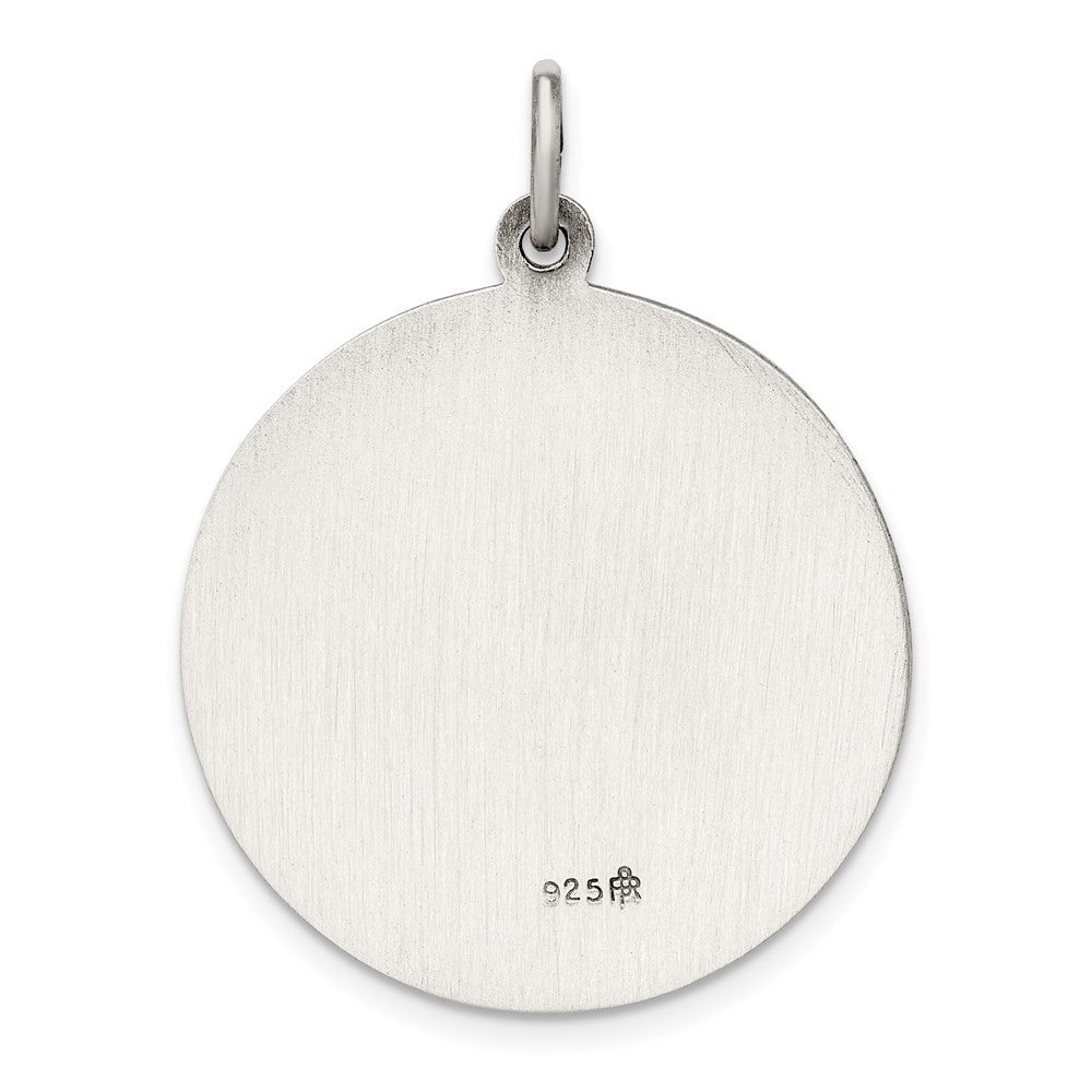 Sterling Silver Antiqued St. Christopher Medal