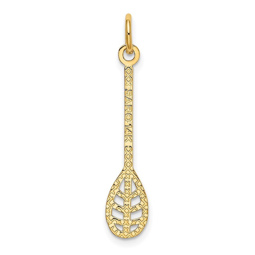 14k Yellow Gold Lacrosse Charm
