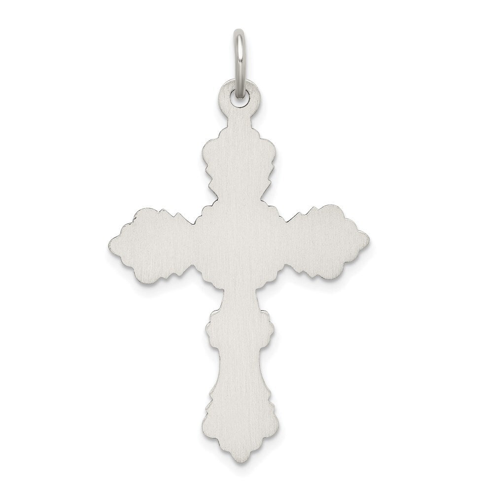 Sterling Silver Antiqued Cross Pendant Holiday Gift for Women