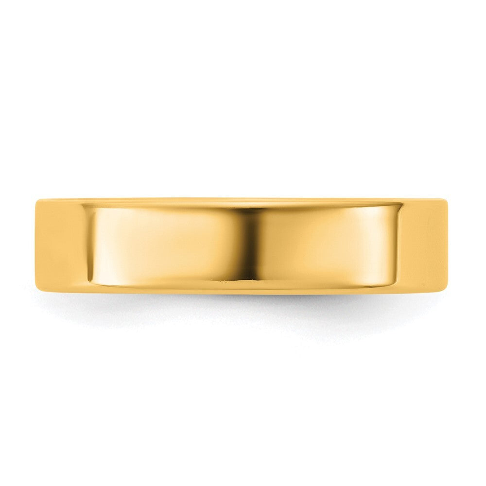 14K Yellow Gold 4.5mm LTW Flat Band Size 7