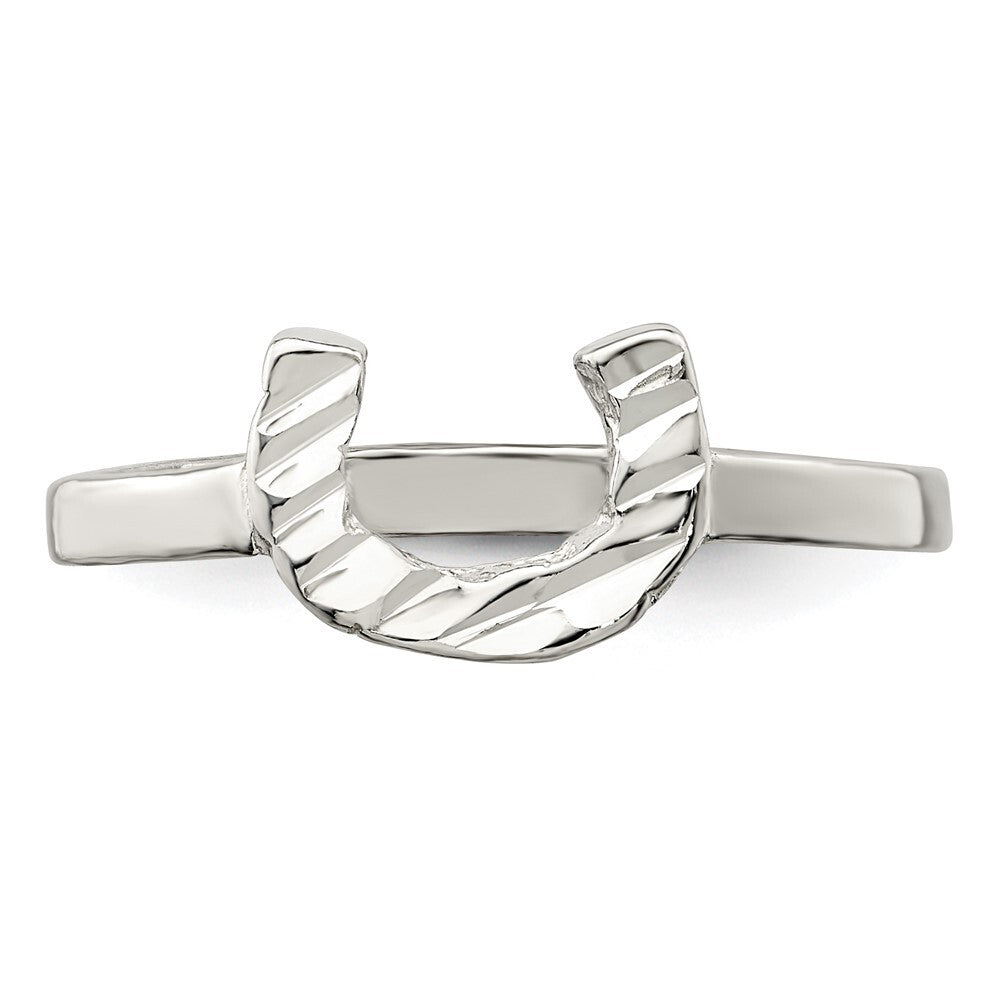 Sterling Silver Horseshoe Ring Size 7
