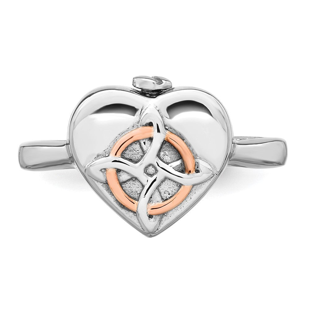 Sterling Silver Celtic Heart I STILL NEED YOU CLOSE TO ME Ash Holder Ring Sz 7