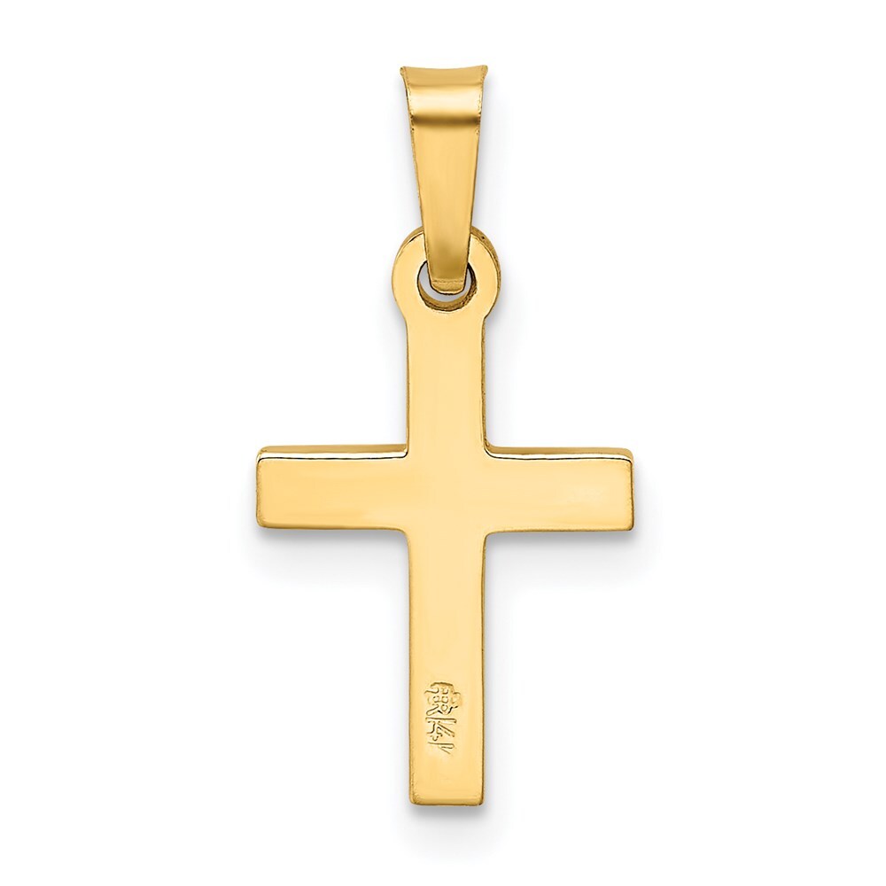 14k Yellow Gold Cross Pendant for Women