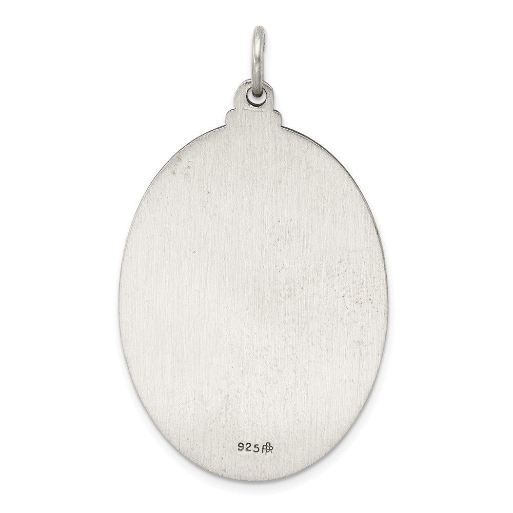 Sterling Silver Antiqued Saint Christopher Medal