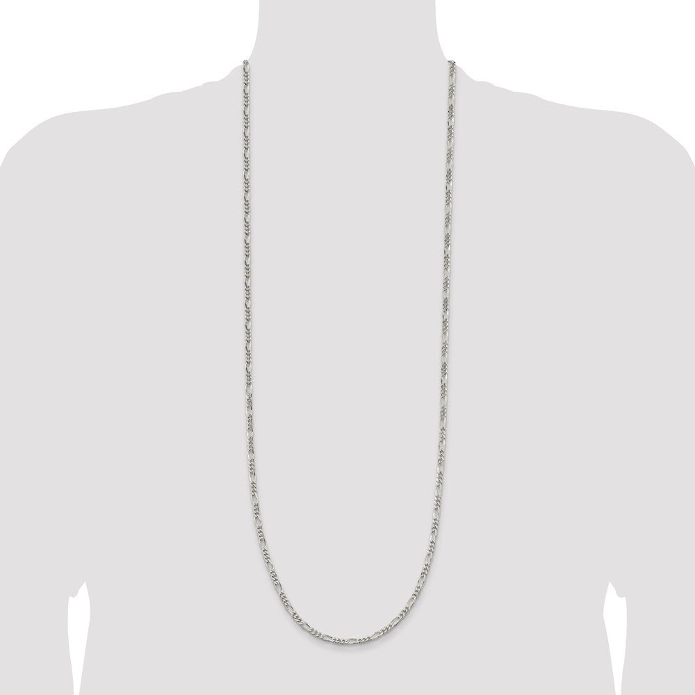 Sterling Silver 3.5mm Figaro Chain
