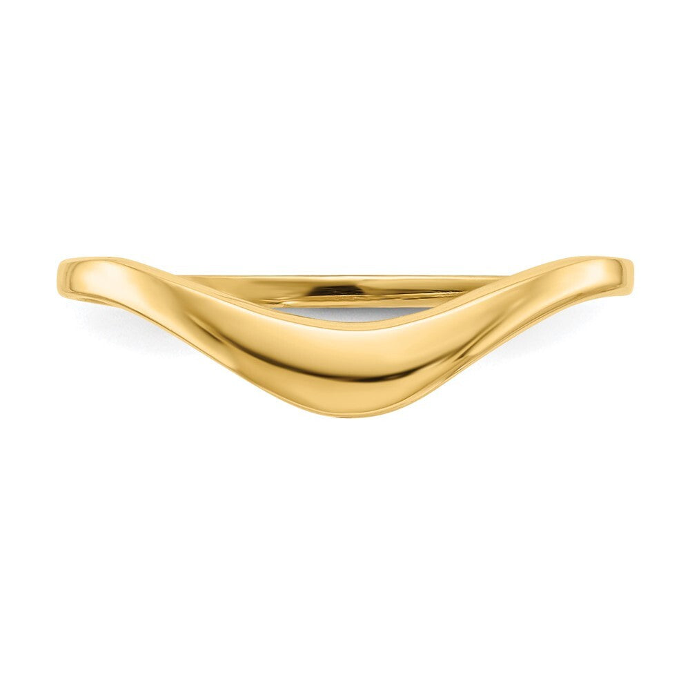 14K Yellow Gold Polished Dome Ring