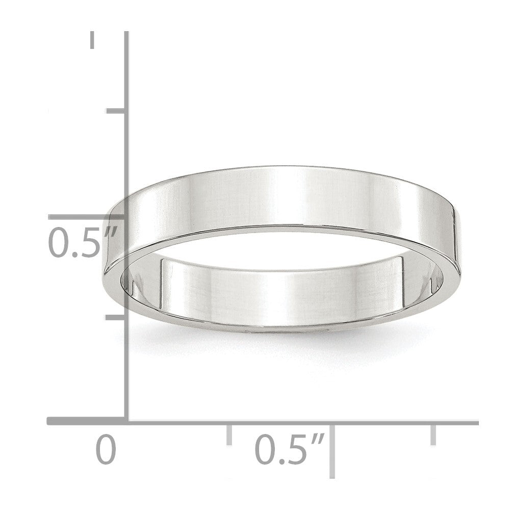 Sterling Silver 4mm Lightweight Flat Size 5 Band Ring