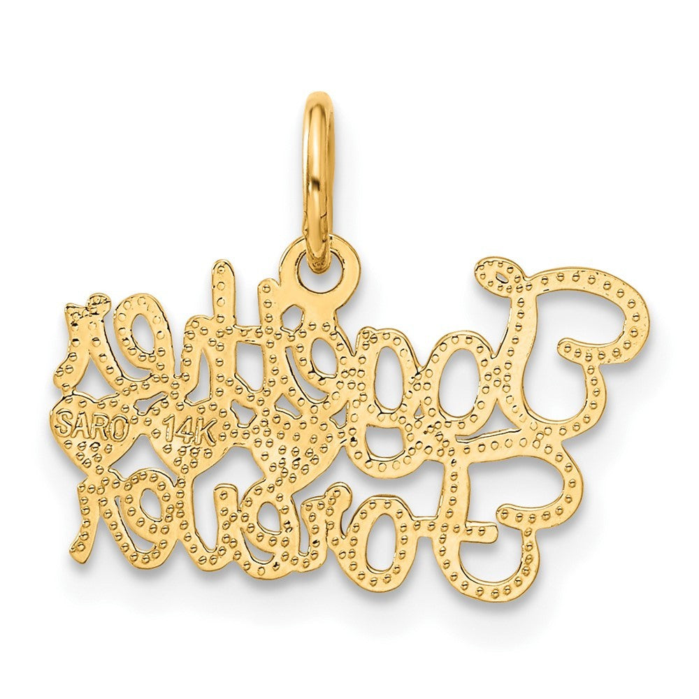 14k Yellow Gold TOGETHER FOREVER Charm