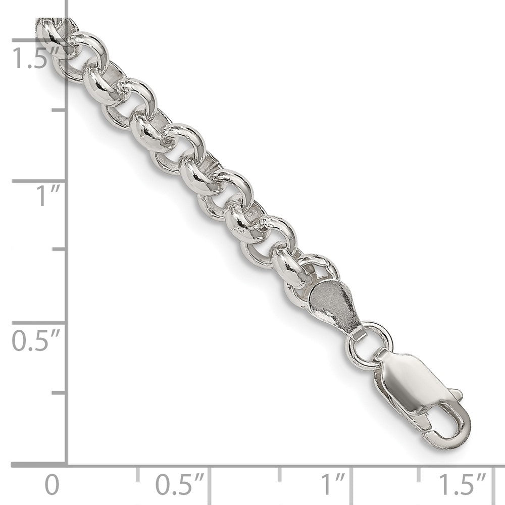 Sterling Silver 5mm Rolo Chain Bracelet