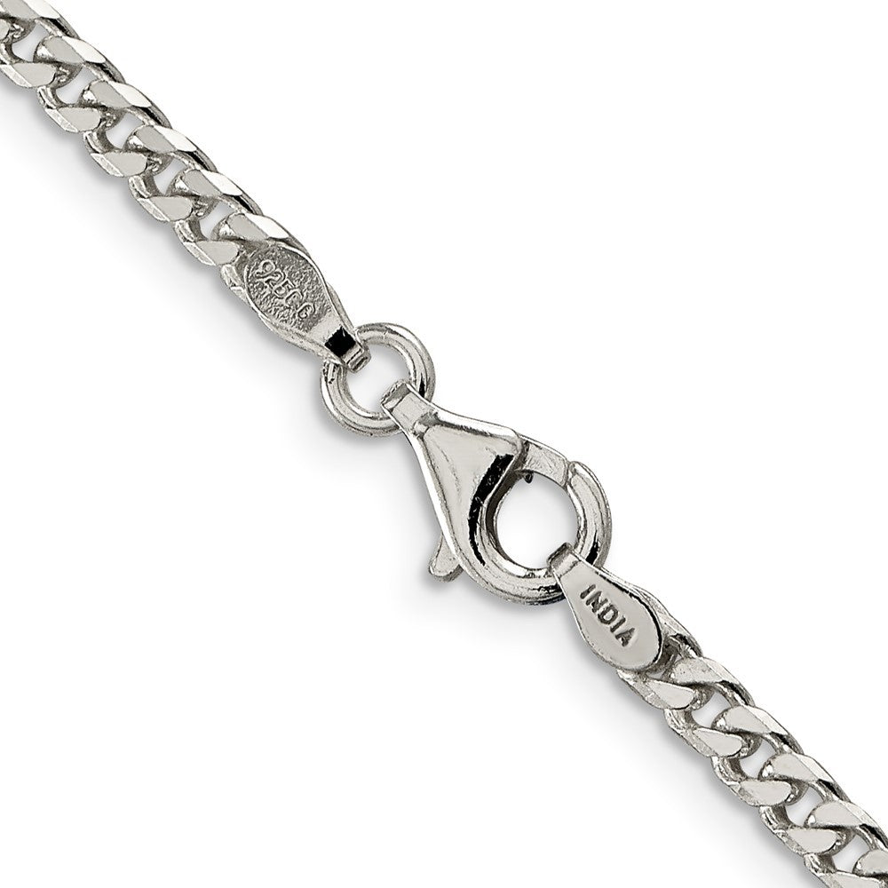 Sterling Silver Polished 3.15mm Curb Chain Necklace