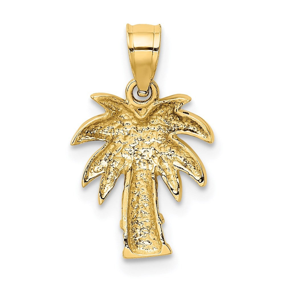 14k Yellow Gold Palm Tree