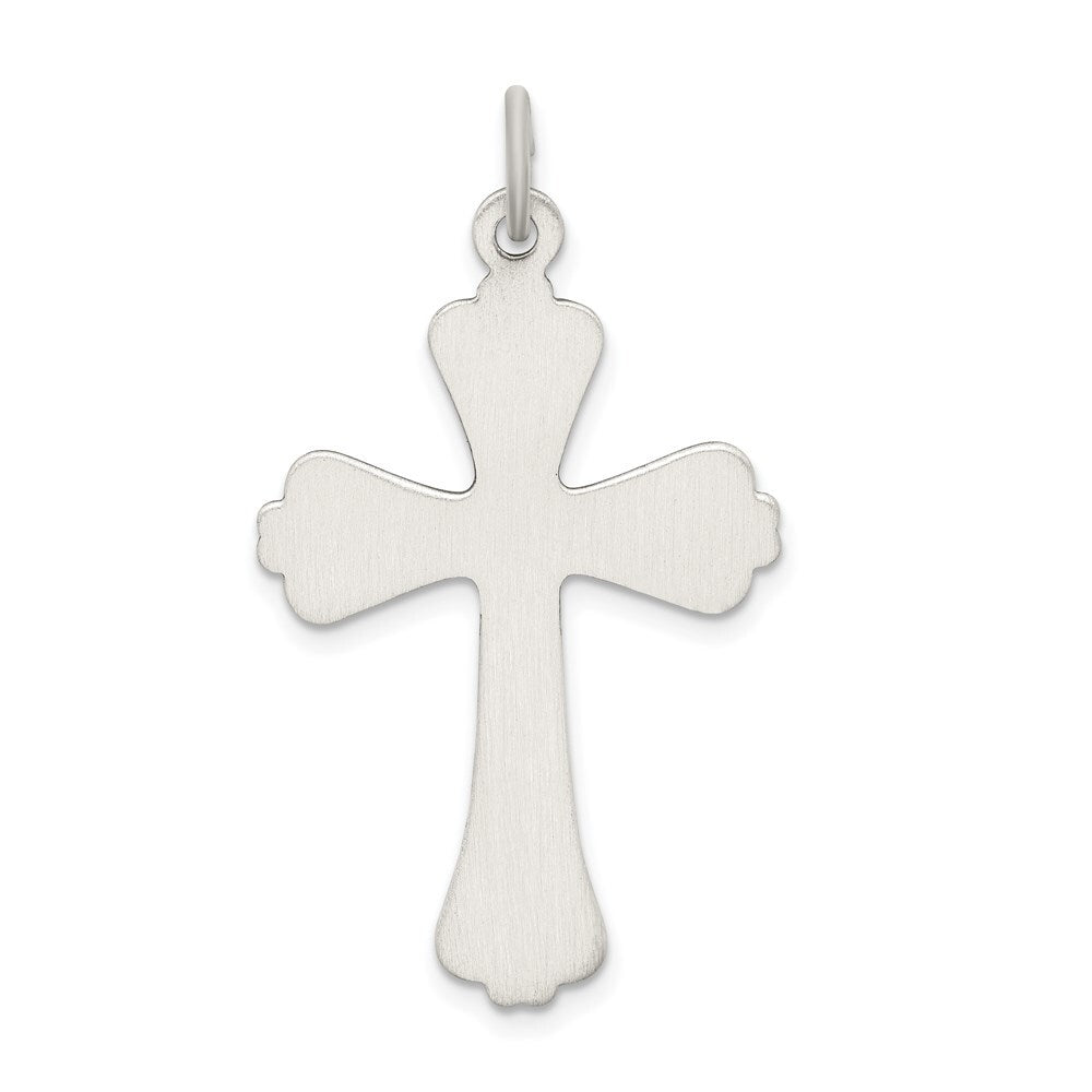 Sterling Silver Antiqued Cross Pendant Holiday Gift for Women
