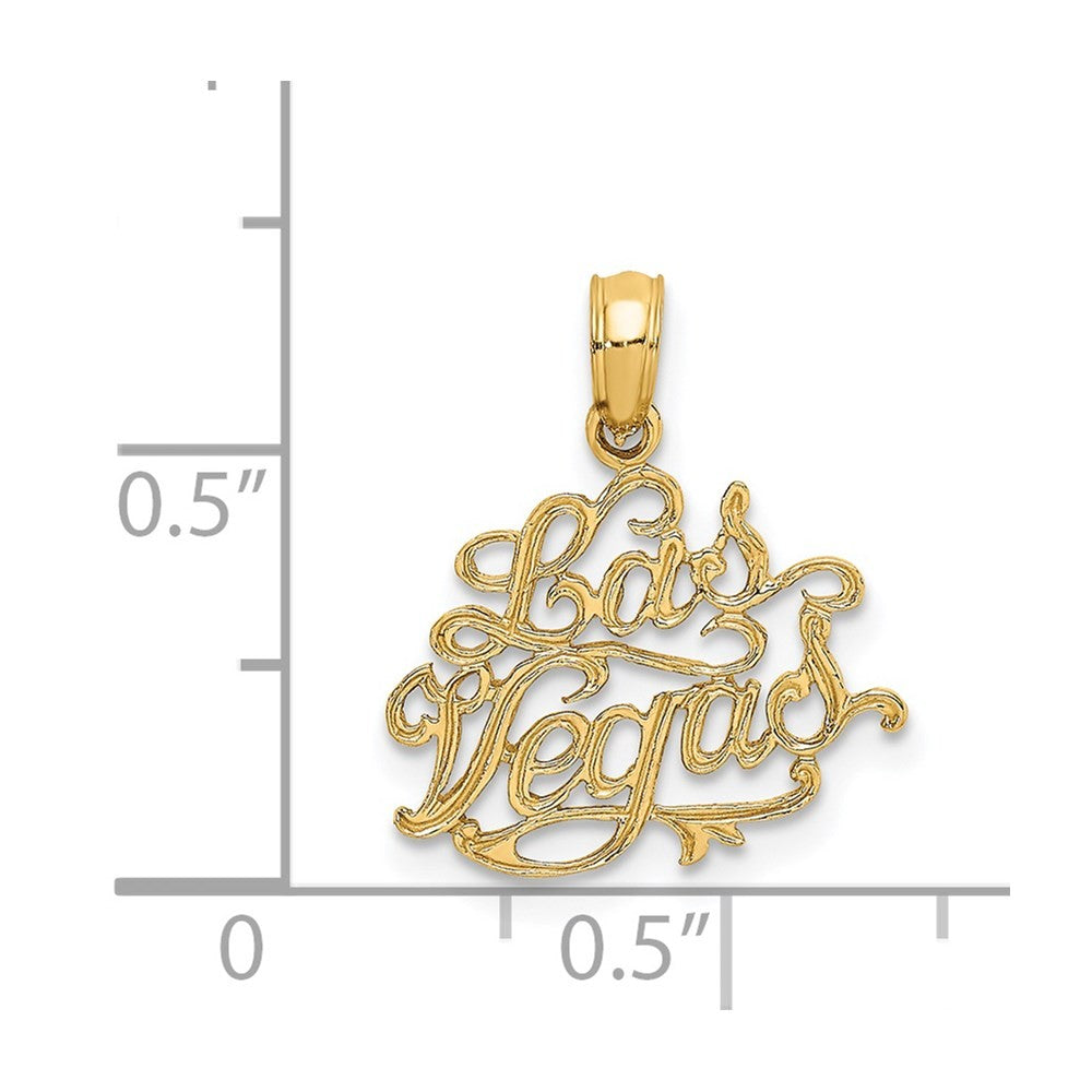 14k Yellow Gold LAS VEGAS Charm