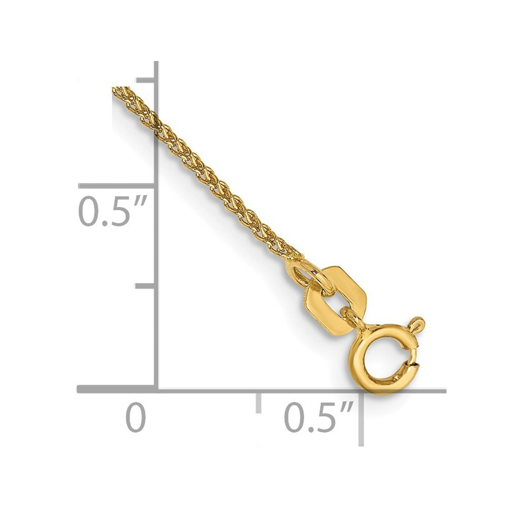 14k Yellow Gold 7 inch 1.05mm Spiga with Spring Ring Clasp Bracelet