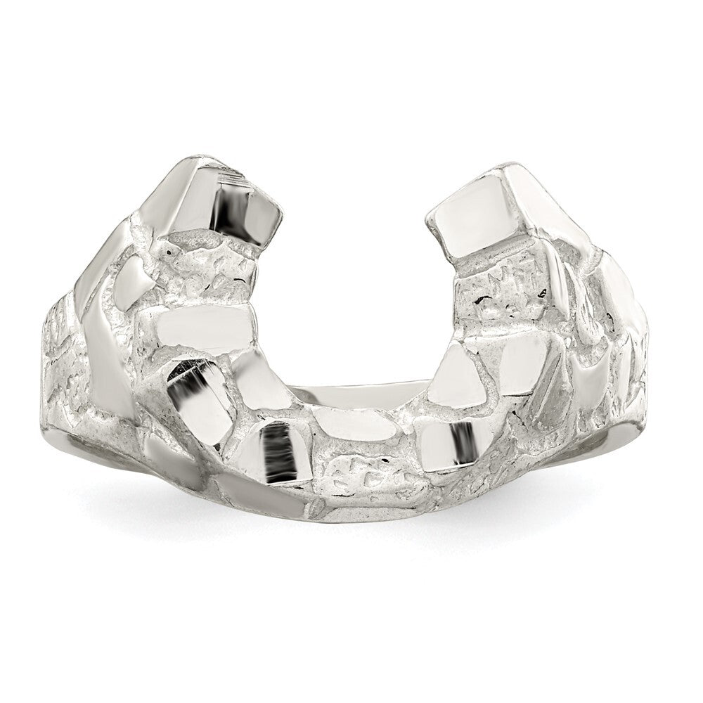 Sterling Silver Horseshoe Ring Size 10