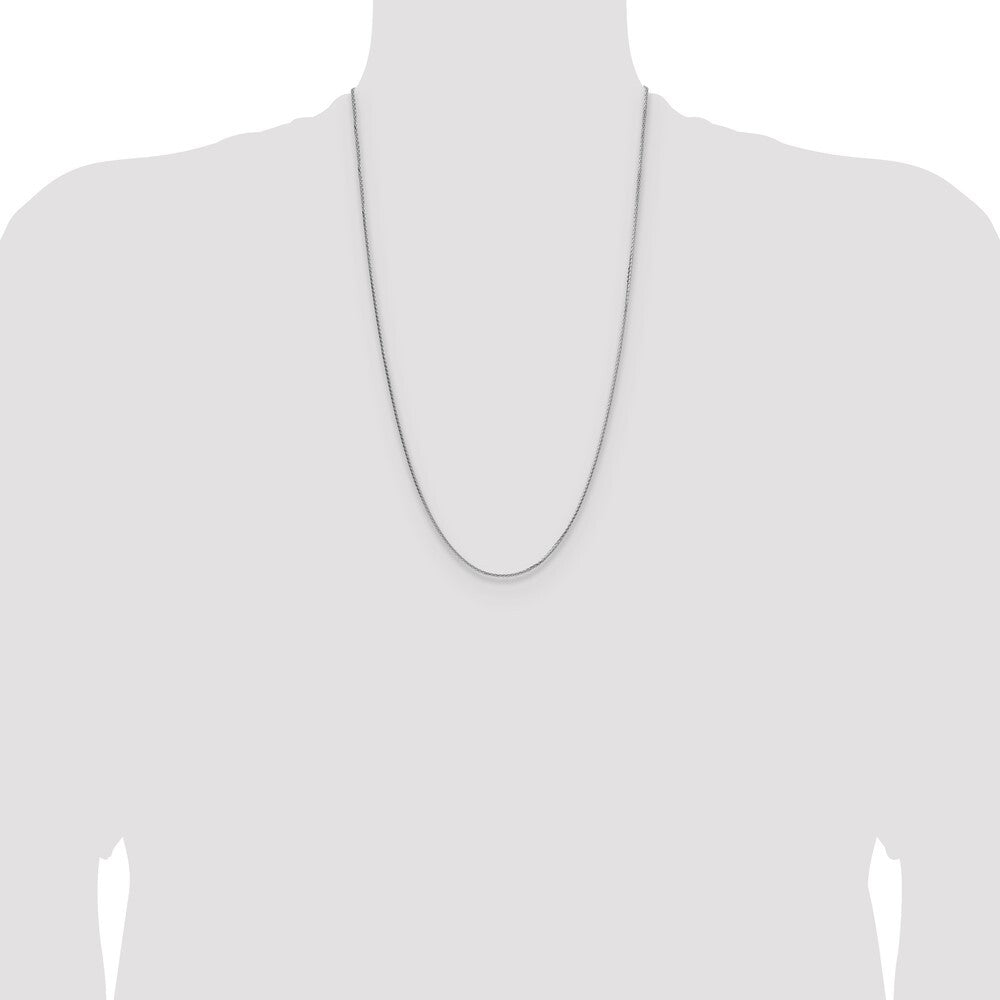 Sterling Silver 1.45mm 8 Sided Diamond-cut Double Spiga Chain